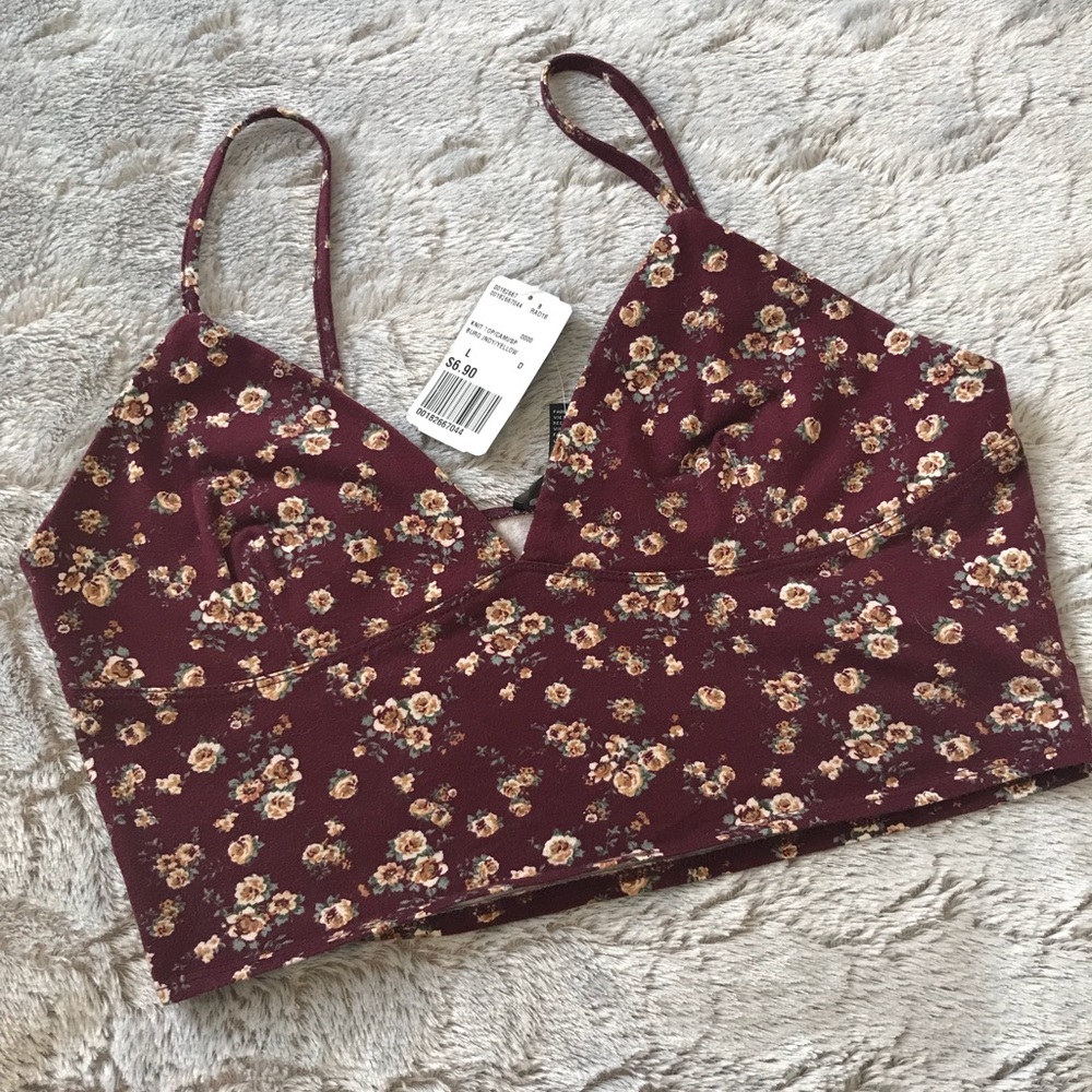 Forever 21 Floral Crop Top